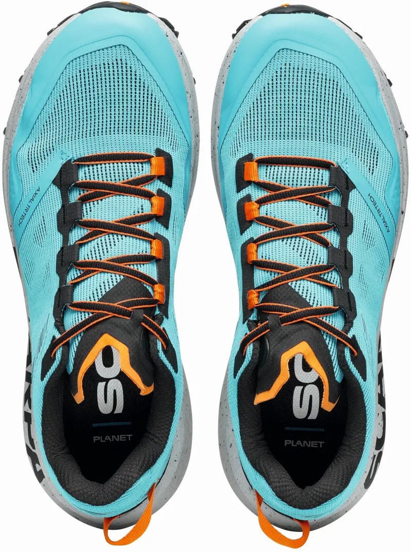 Scarpa Mens Spin Planet Trail Running Shoes - Azure-Black-5